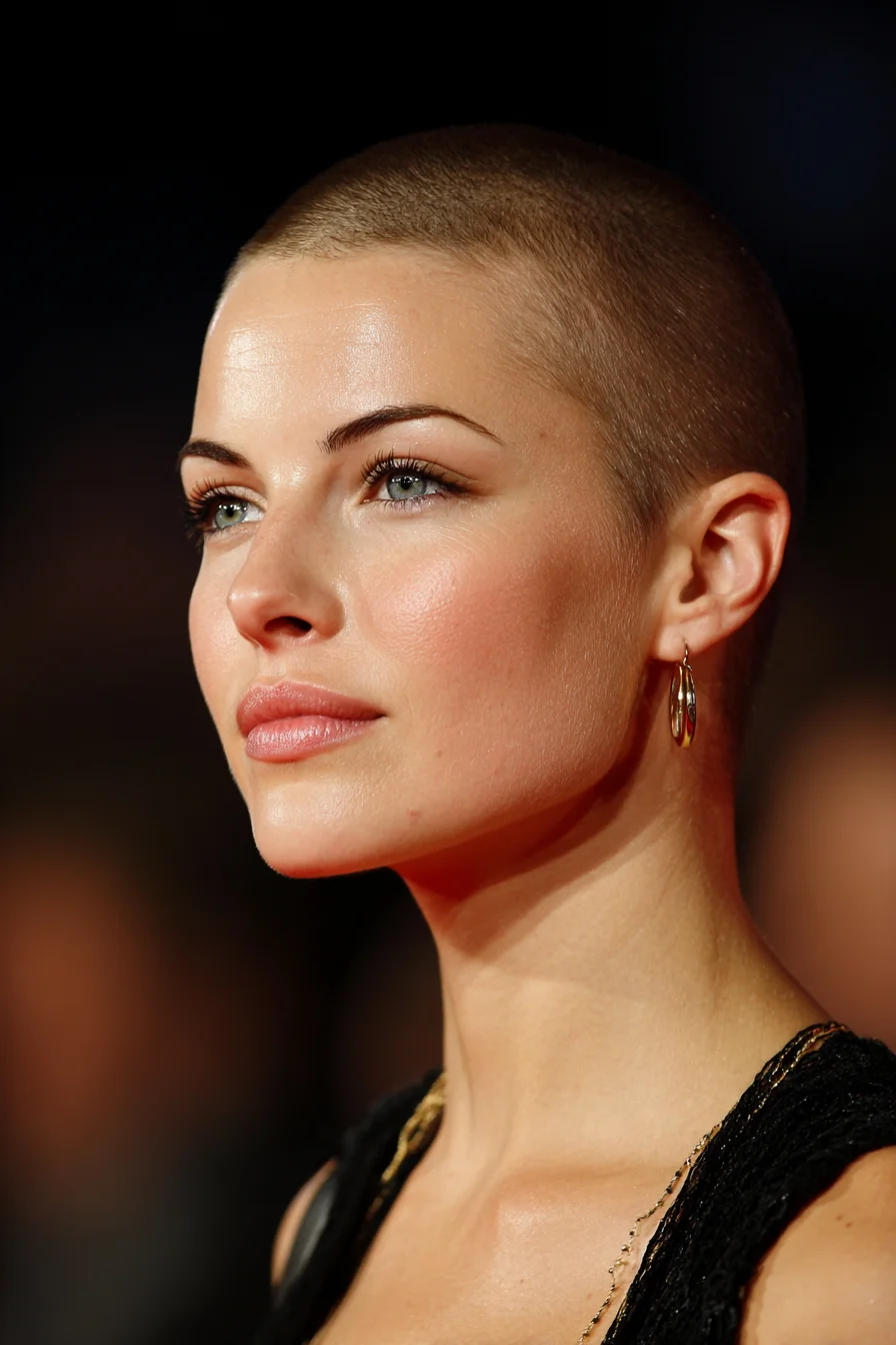 Classic Womens Buzz Cut — Short Cropped Shaved Style (Clipper Guard 1–3)