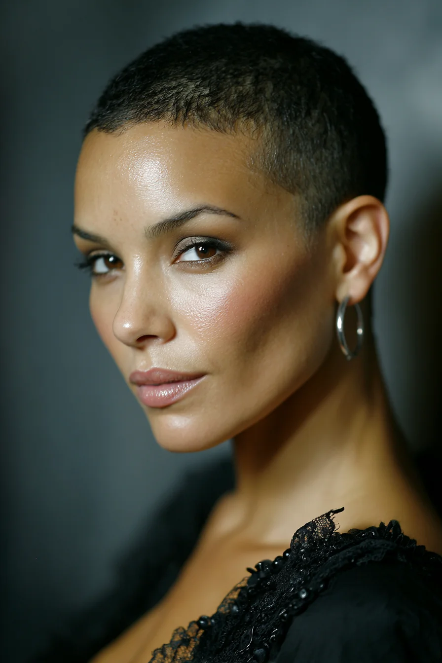 Textured Micro Buzz Cut — Close-Cropped Short Crop