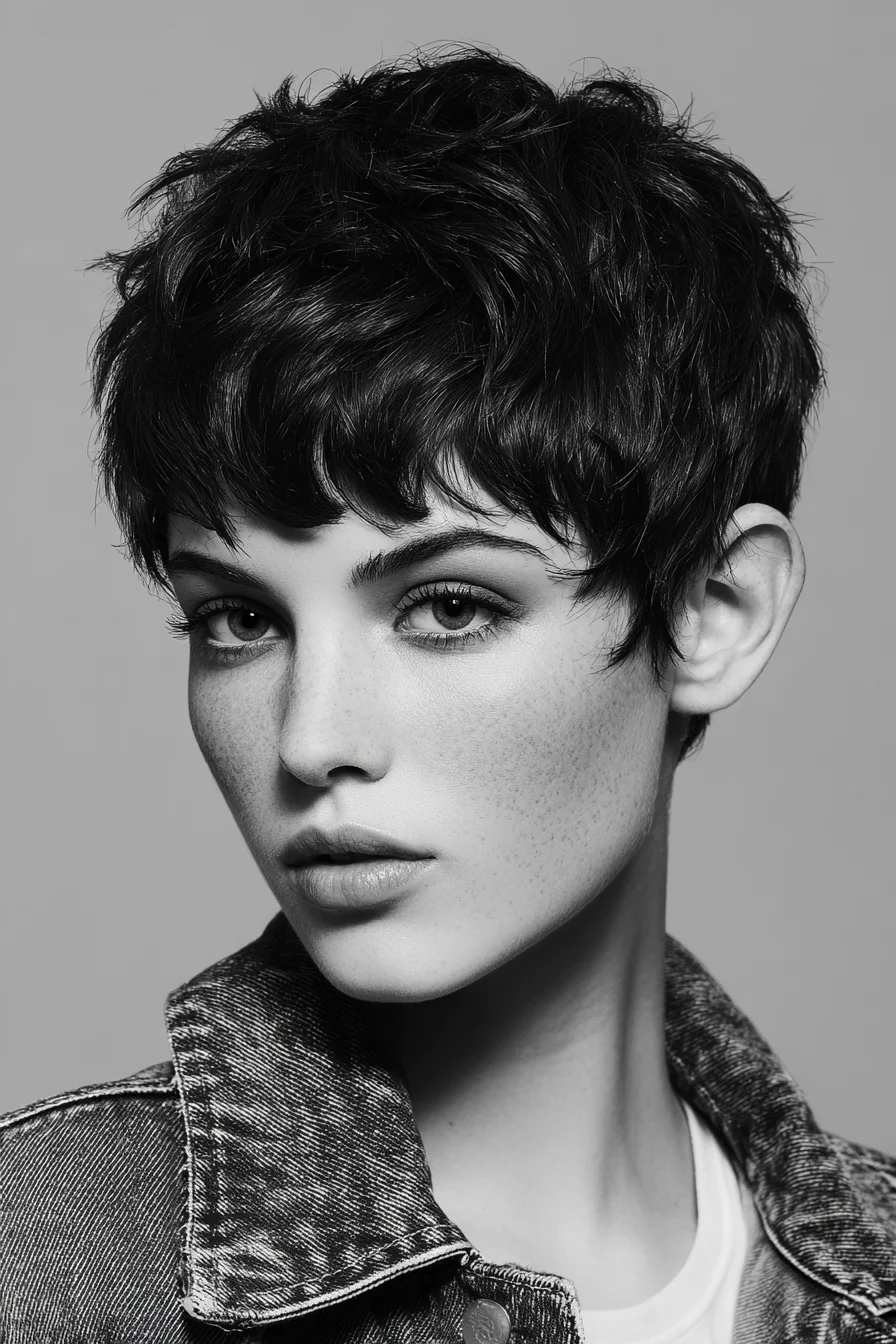 Textured Pixie with Soft Fringe — Short Layered Pixie Cut