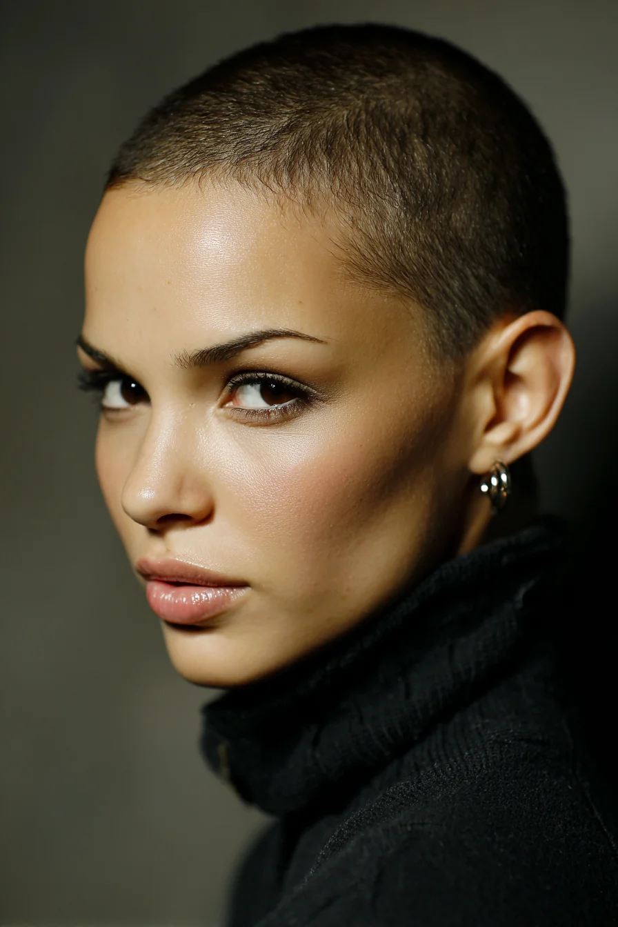 Textured Short Buzz Cut — Cropped Crop with Tapered Sides