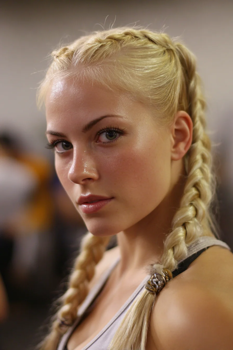 Double Dutch Braids with Long Plaits — Sleek Braided Look