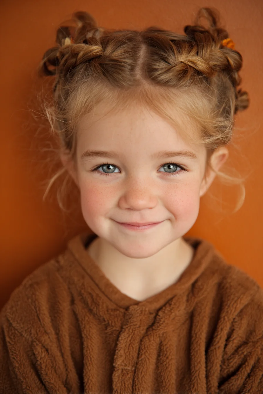 Double Twisted Braided Buns — Braided Halo for Fine to Medium Hair