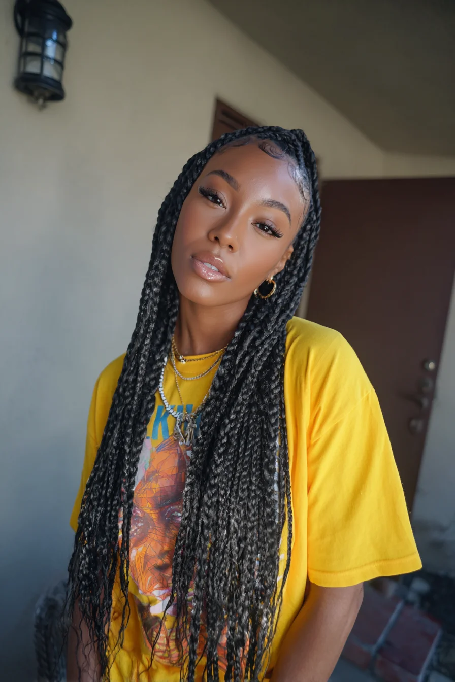 Long Senegalese Rope Twists with Laid Baby Hairs