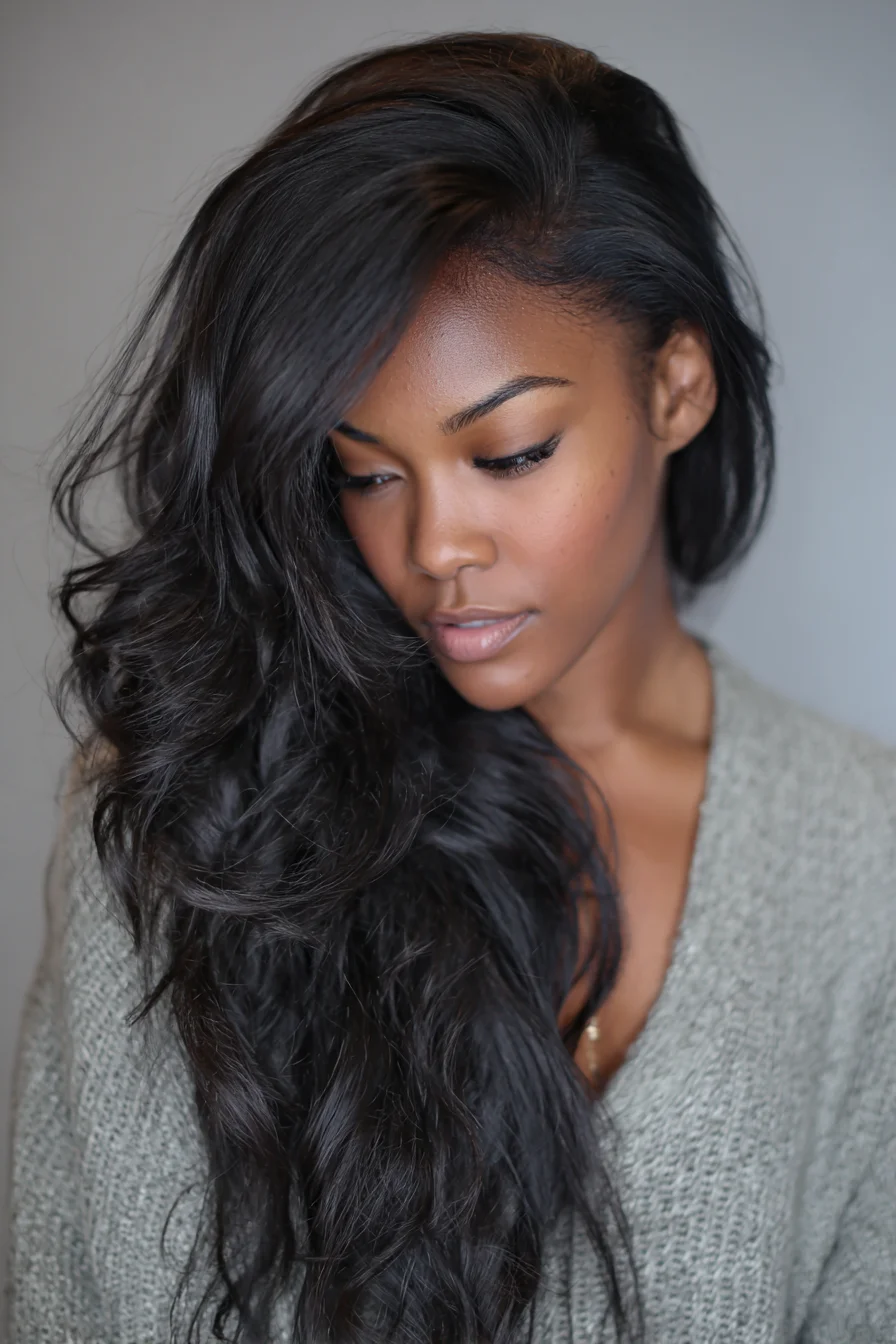 Long Side-Parted Loose Waves with Blown-Out Volume