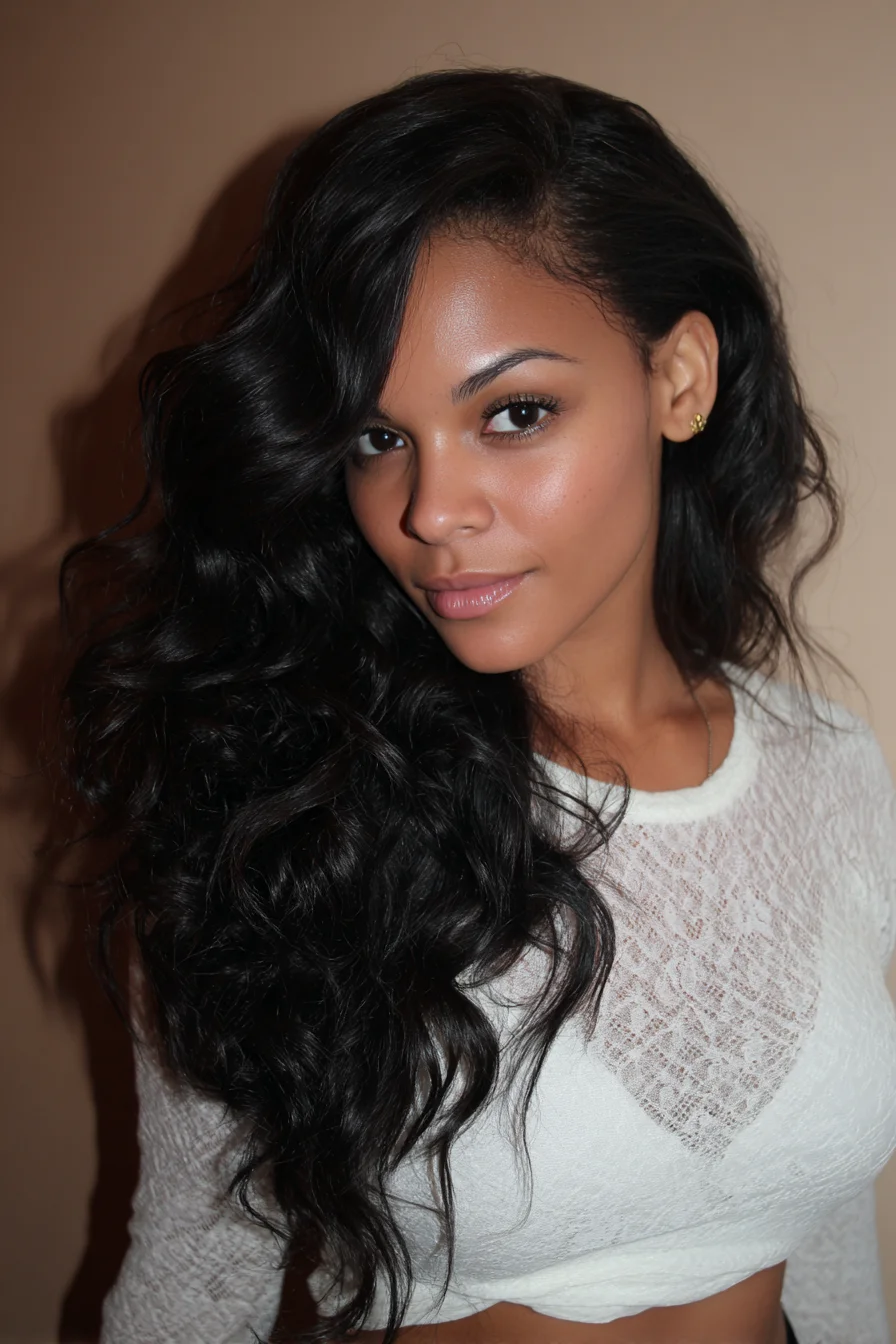 Long Voluminous Side-Swept Waves with Deep Side Part