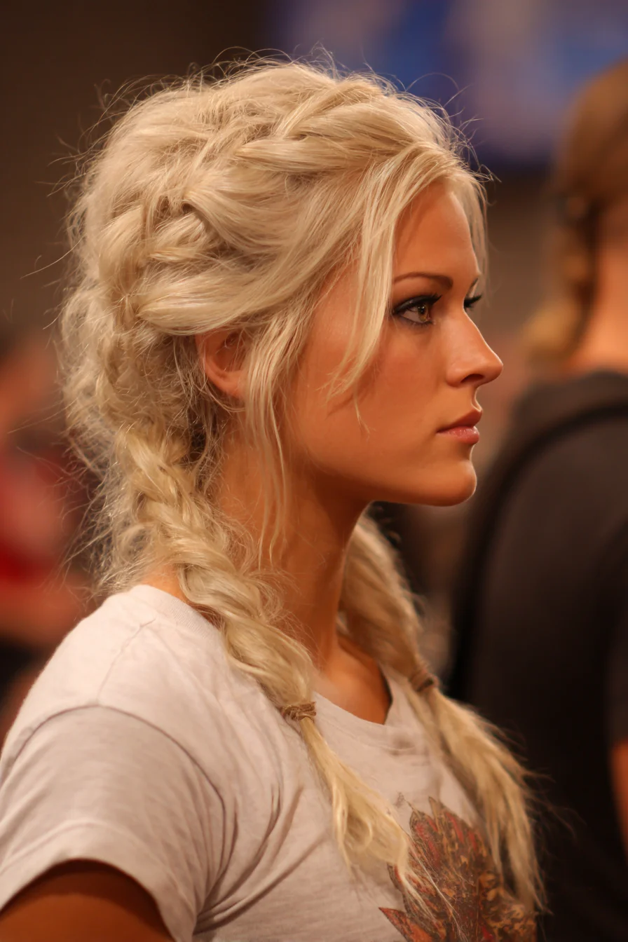 Loose Textured Dutch Double Braids — Boho Messy Braided Style