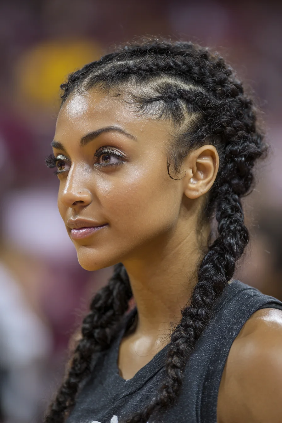 Sleek Boxer Braids — Tight Cornrow Dutch Braids for Active Looks