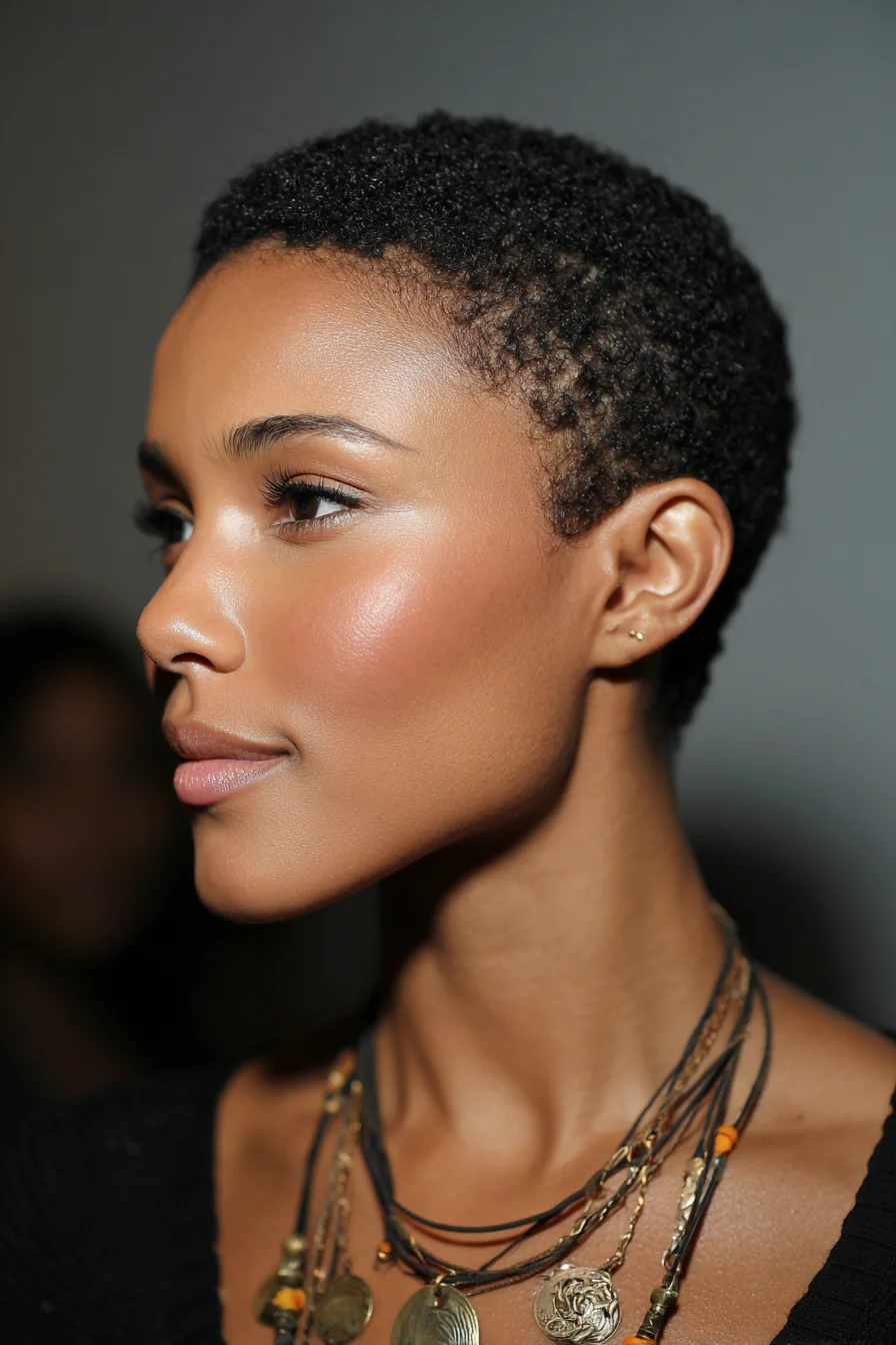 Tapered Teeny Weeny Afro (TWA) — Short Natural Crop for 4A–4C Hair